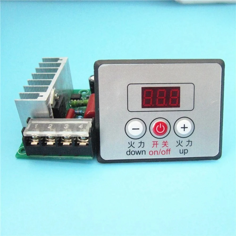 

4000W Voltage Regulator Dimmer Electric Motor Speed Temperature Controller for Water Heater Motors with Switch