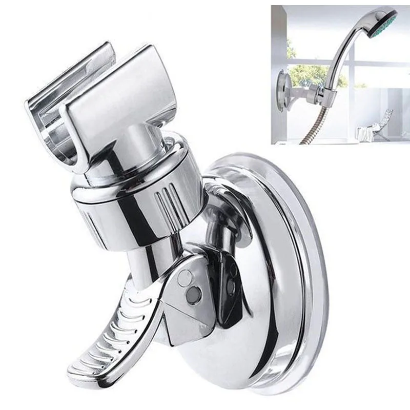 Shower Head Holder Universal 360 Degrees Adjustable Holder with Suction Cup Wall Mount No Punching Bracket Bathroom Accessories