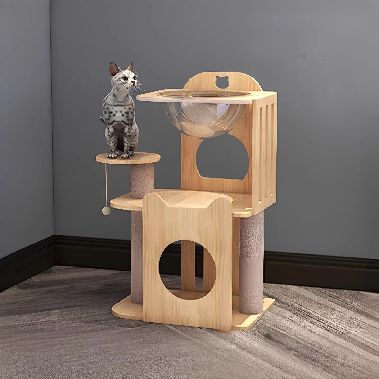 

Supplies Towers Cat Tower Accessories Sandbox Castle Climbing Cat Tower Tree Post Things Goods Rascador De Gatos Cat Furniture