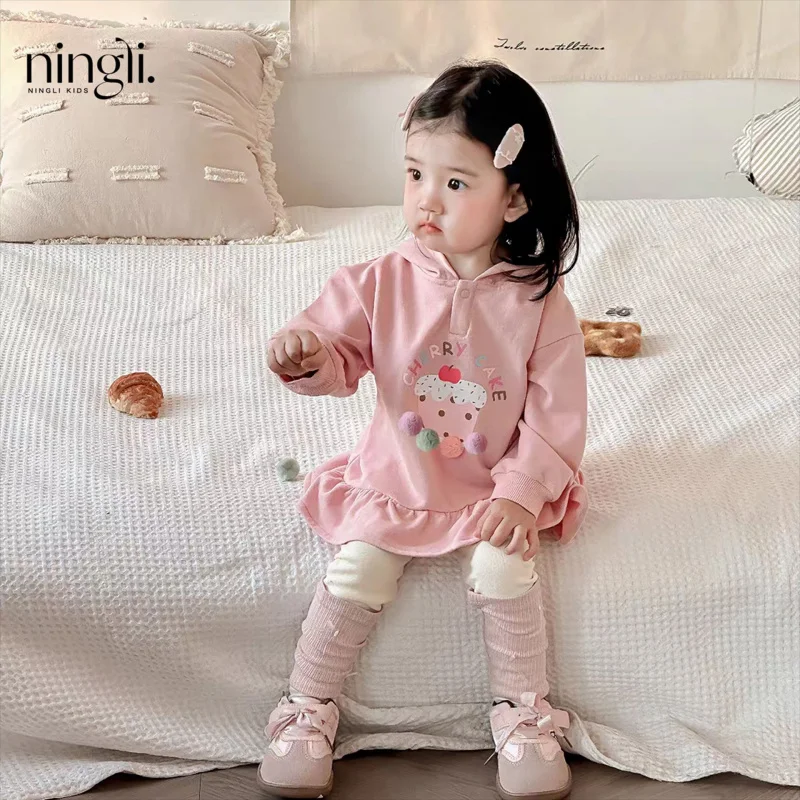

Baby Outfit Set2025Autumn New Girls' Sweatshirt Two-Piece Set Children's Spring and Autumn Clothing Trendy Kids' Wear