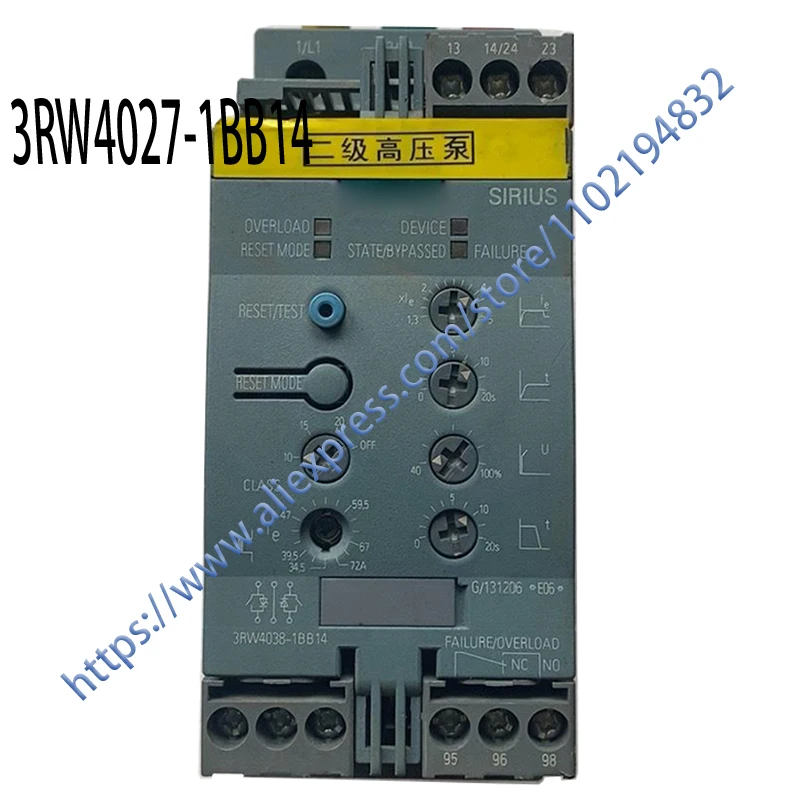 

Brand New Original 3RW4027-1BB14 32A 400V 15kW 3RW4038-1BB14 72A 37kW , One Year Warranty, Fast Shipping