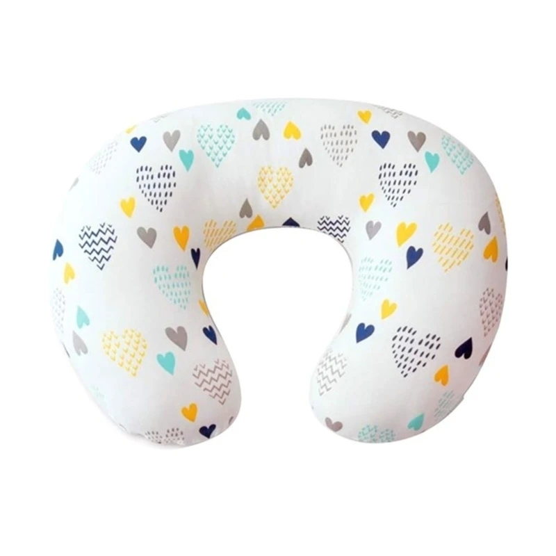 Baby Nursing Pillow Cover Breathable Nursing Mom Breastfeeding Pillow Cover Removable U-Shape Nursing Pillow Slipcover