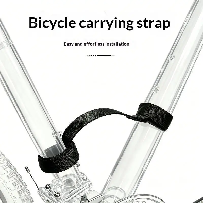 Bicycle Carrying Strap Adjustable Tear Resistant Luggage Tie for Outdoor Cycling Travel Cargo Securing Needs