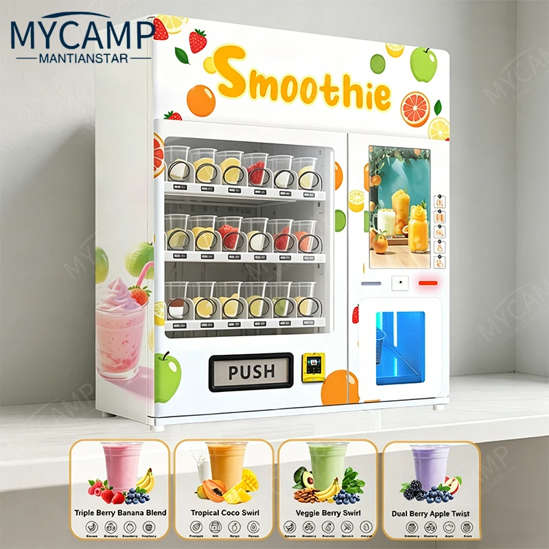 2026 New Trend Intelligent Combo Machine for Sales Healthy Drink Smoothie Vending Machine
