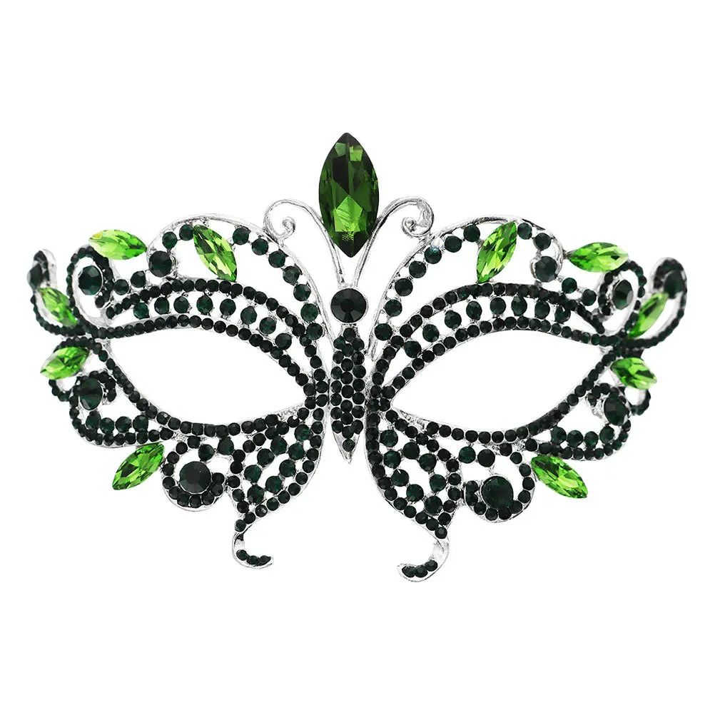 Frauen Halloween Strass Prinzessin Halbmaske Langlebige Maskerade Maske für Party Cosplay Halloween Masken für Frauen