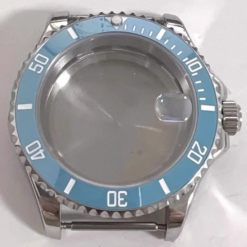 

Watch Accessories Stainless Steel 40mm Yacht Magnifying Glass Case Suitable for Nh35/Nh36 Movement Assembly