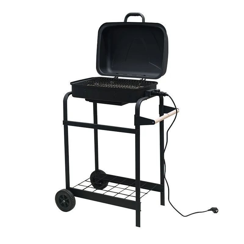 For Cross-Border Electric Barbecue Grill Outdoor Camping Barbecue Grill Removable Support Cart-Type Electric Barbecue Grill Home