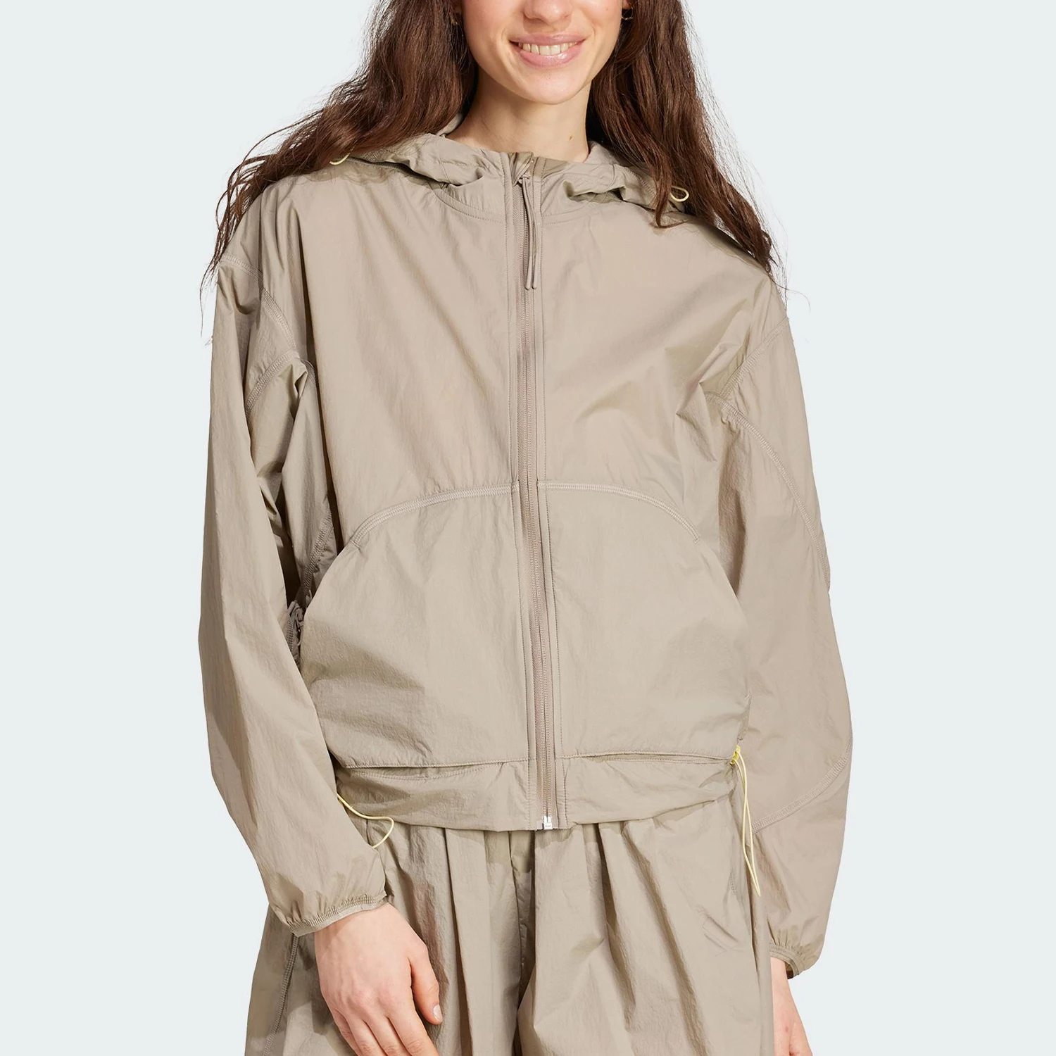 

Adidas Genuine 2025 Spring New Women's Hooded Short Jacket JC5115