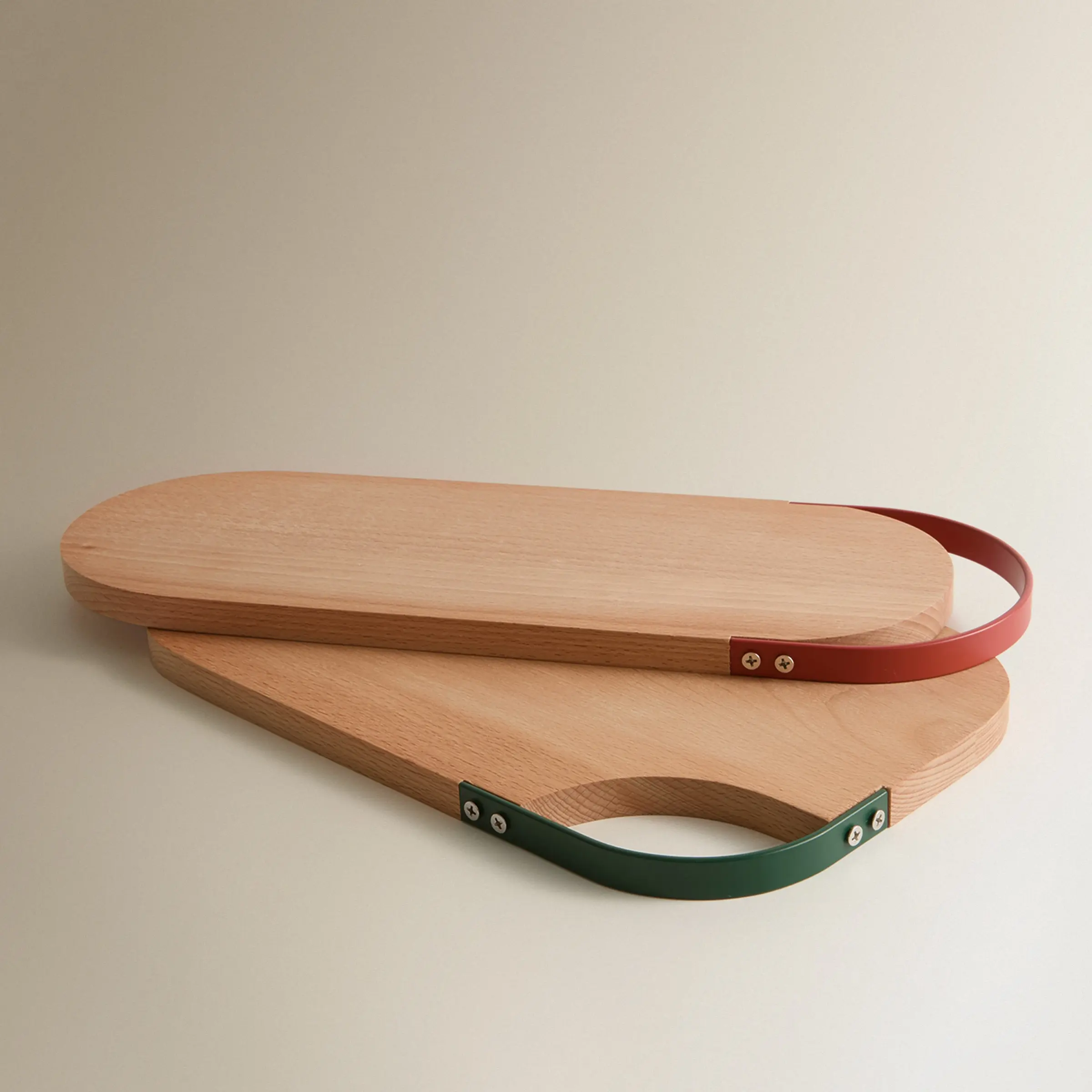 Eco-Friendly Food Grade Christmas Charcuterie Board Cheese Platter Handle Wood Serving Tray Gift for Party Thanksgiving New Year
