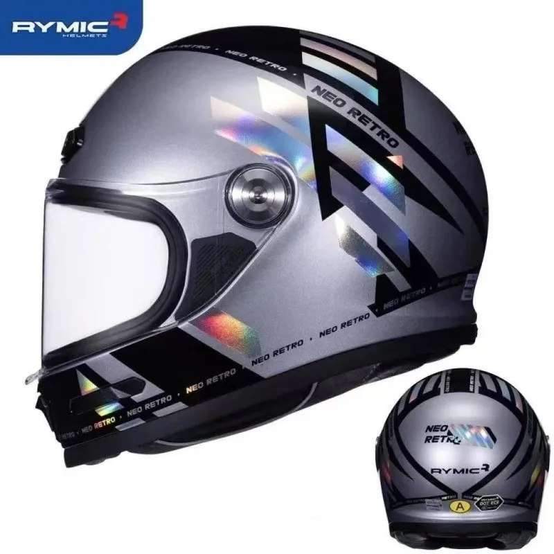 

Motorycle Helmet Moto Retro Helmet ECE DOT Men Motorbike Riding Motocross Vintage Full Face Helmets Capacete De Moto