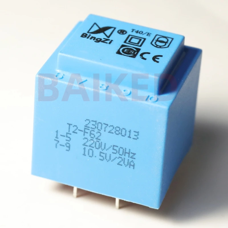 BingZi T40/E T2-F62 230728013 1-5 220V/50Hz 7-9 10.5V/2VA DIP-4 