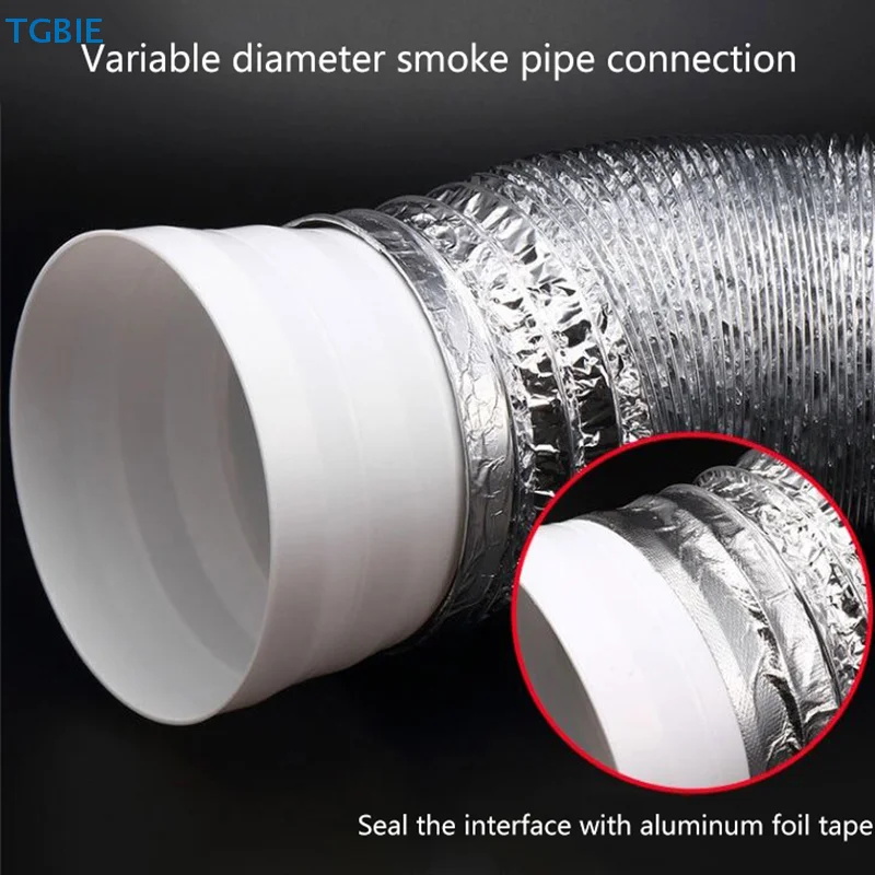 [TL][TL]Duct Multi Reducer Extractor Fan Pipe Connector 80/100/110/120mm For Fan Ventilation Duct Pipe Tube Exhaust Duct Connect