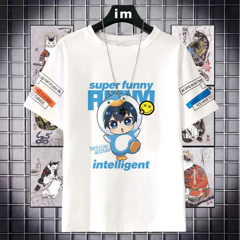 

Blue Prison Jie Shi Yi Feng Le Hui Anime Merchandise Men And Women Summer Round Neck Two-Dimensional Short Sleeve T-Shirt Top