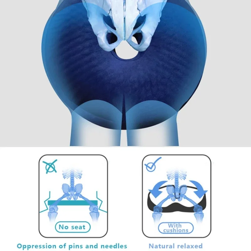 3D Orthopedic Sitting Pillow Memory Foam Breathable Office Cushion Tailbone Waist Pain Relief Protect Lumbar Pad Home Car Seat