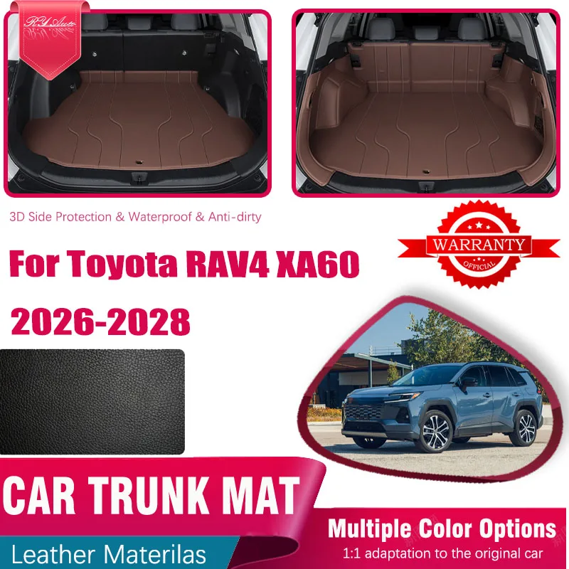 

Car Rear Trunk Mats For Toyota RAV4 XA60 Wildlander 2026-2028 Leather Storage Pads Cargo Covers Inner Liner Rug Auto Accessories