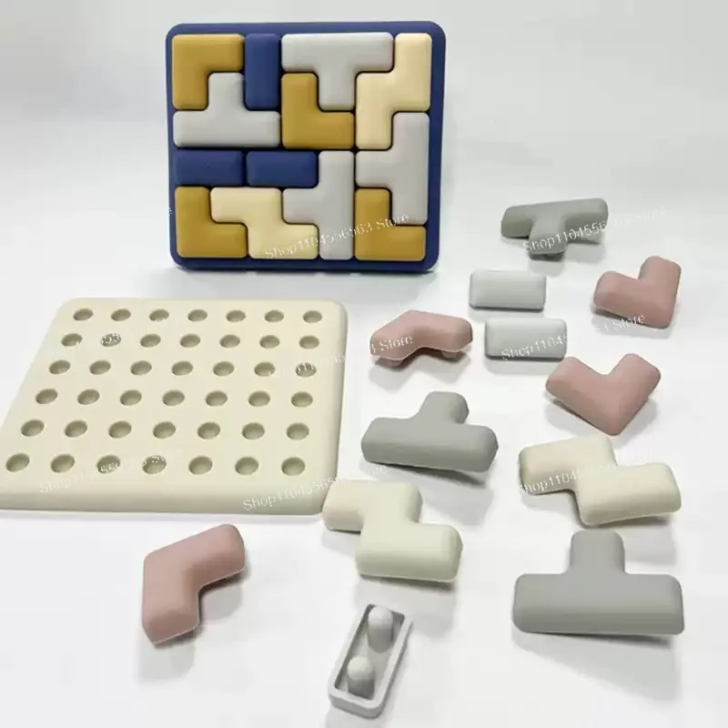 

Пищевой силиконовый пазл без BPA — познавательная развивающая игрушка для малышей, сенсорная игрушка для снятия стресса для всех возрастов