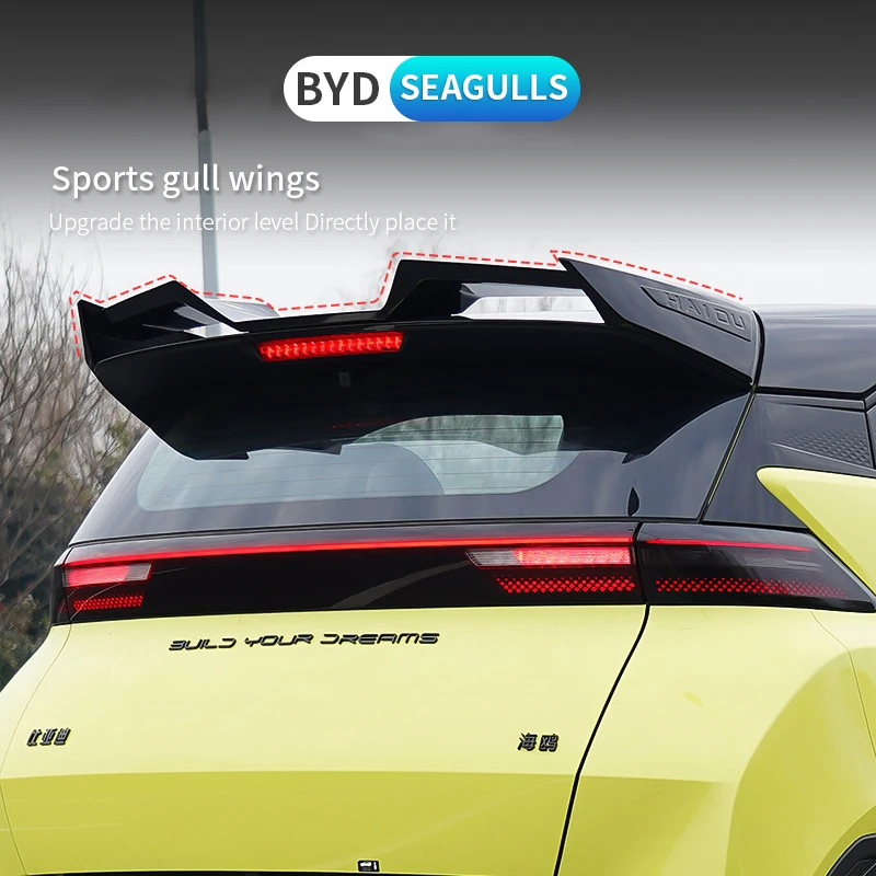 

For Byd Seagull Car rear roof spoiler wing Rear Side Wing Spoiler Windshield baffle tail wing modification Auto Body Kit