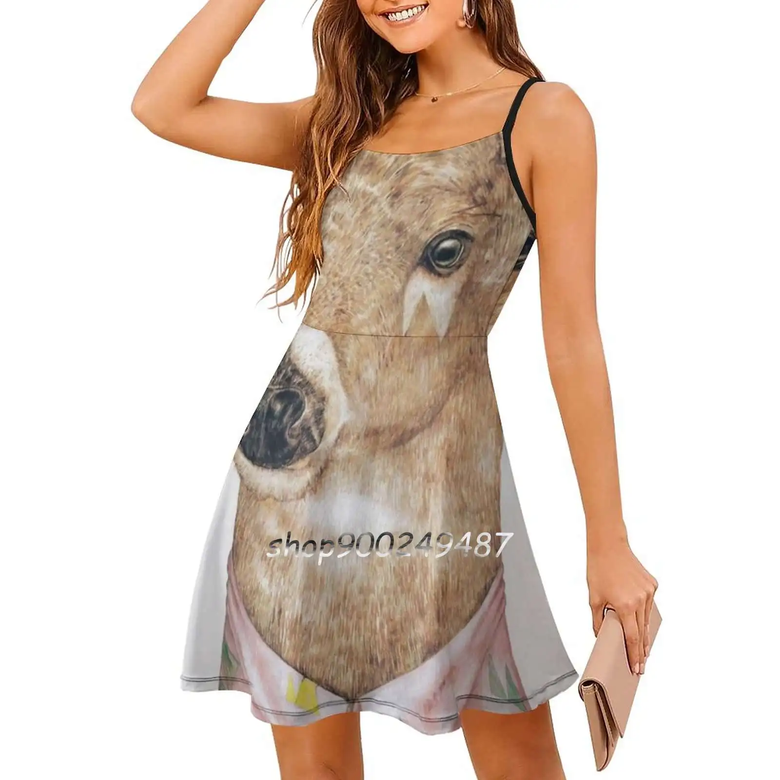 White-Tailed Deer Elegant Party Women Dress Slim Multiple Styles Dresses Casual Dresses Deer Fawn White Tailed Deer Woodland image 6
