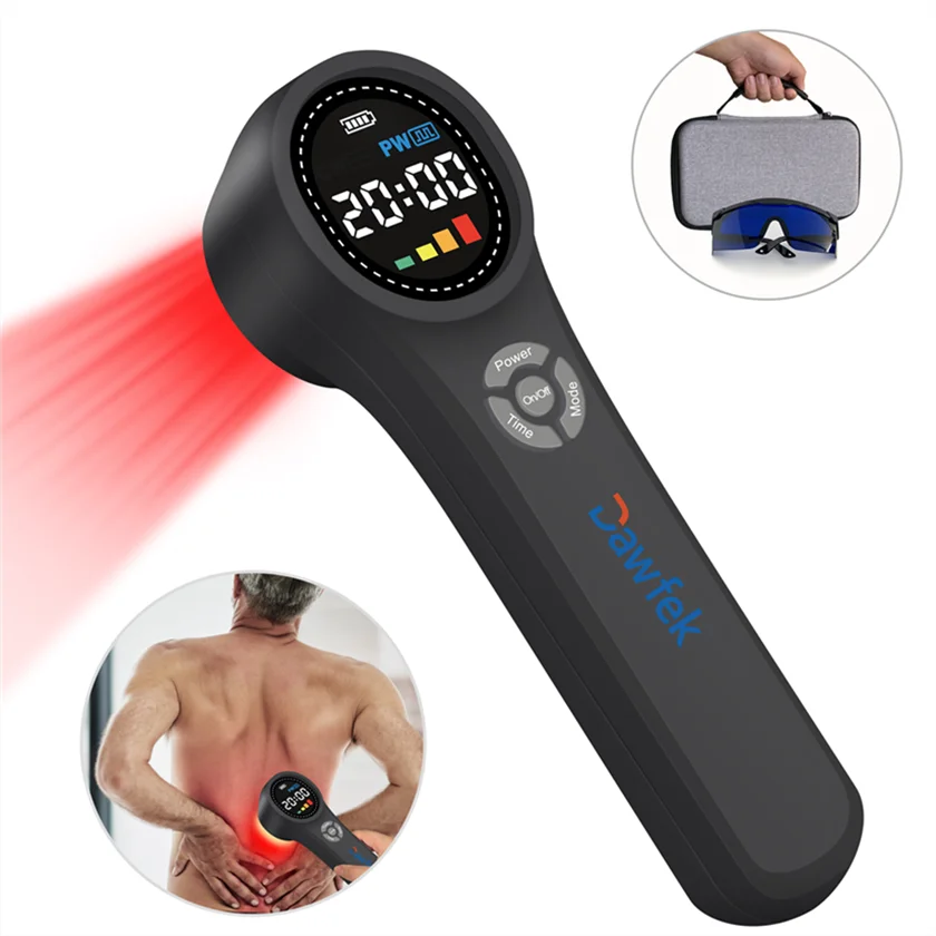 Dawfek Low Level Laser Therapy Device Professional 660nm 810nm 980nm Cold Laser Treatment for Back Arm Ankle Leg Pain Relief