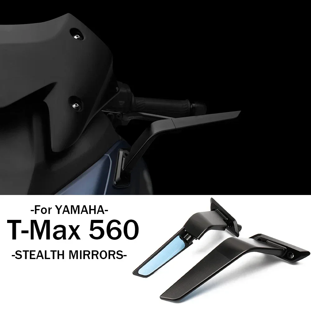 

Motorcycle Accessories Stealth Mirrors for Yamaha TMAX 560 T-MAX560 T MAX 560 Aluminum Sports Winglets Adjustable Mirror