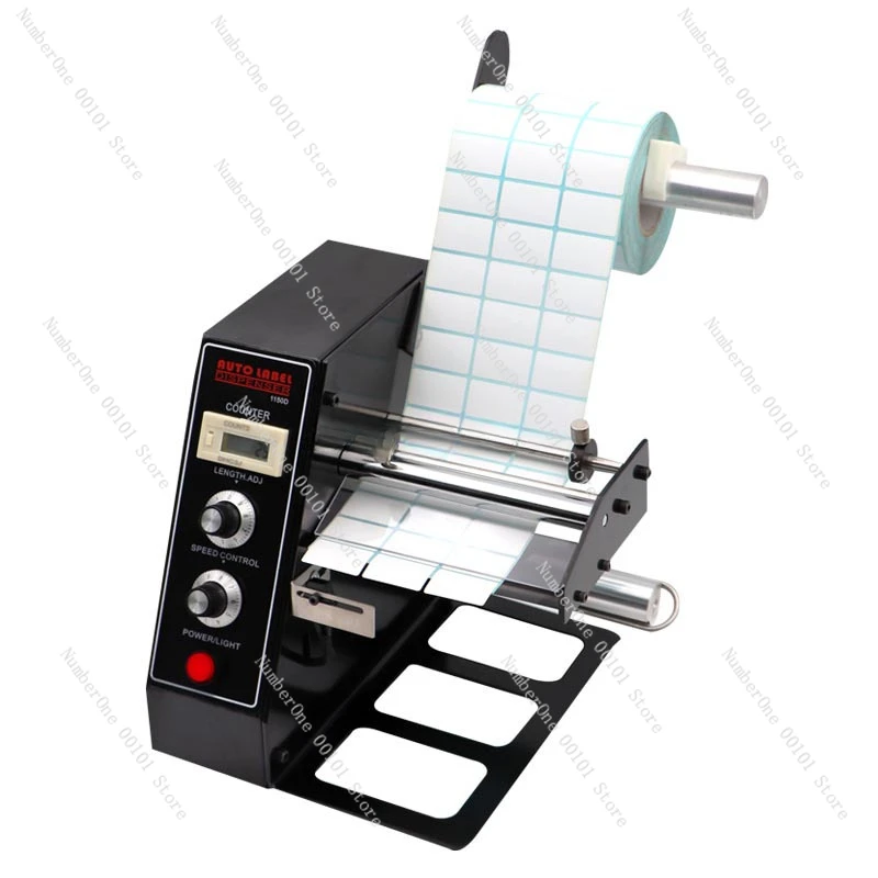 

Auto Label Dispenser Device Automatic Sticker Separating Machine AL-1150D NEW Digital Control 4-140mm Label stripping machine