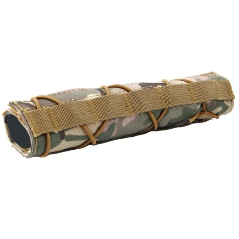 22cm/8.66inch Tactical Airsoft Suppressor Cover Airsoft Silencer Protector Cover Case Camouflage Set Fit For Hunting Shooting