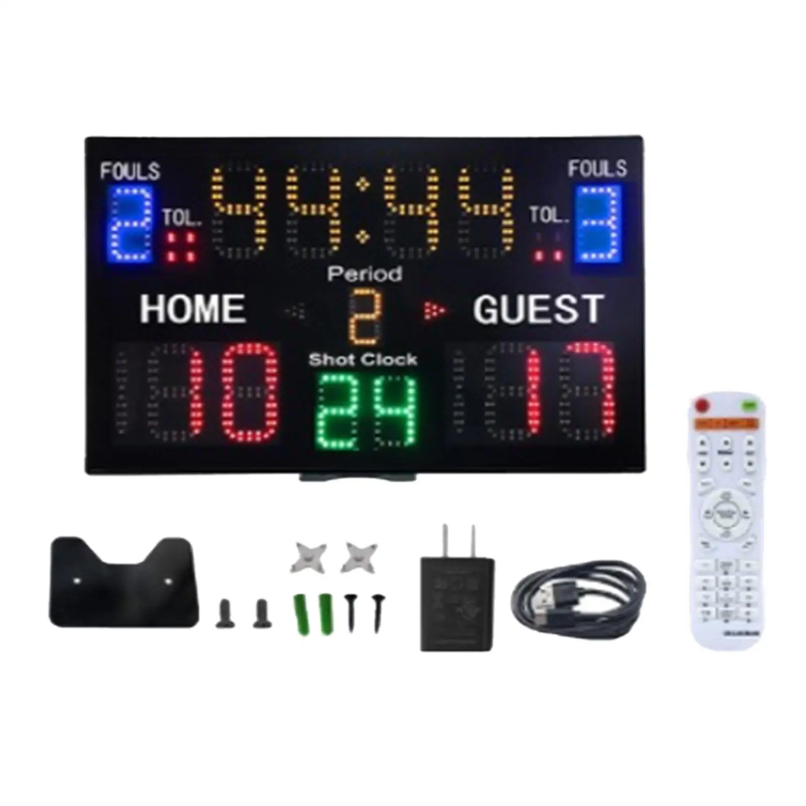 15 Digit Electronic Scoreboard LED Digital Portable Electric Scorekeeper Basketball Volleyball Sports Scoreboard