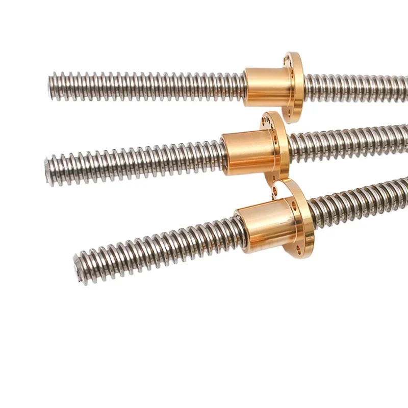 T16 Lead Screw Left-hand thread 16mm Linear Shaft Lead 4/3mm with Brass Nut Length 100mm-600mm 3D Printer CNC Trapezoidal Rod