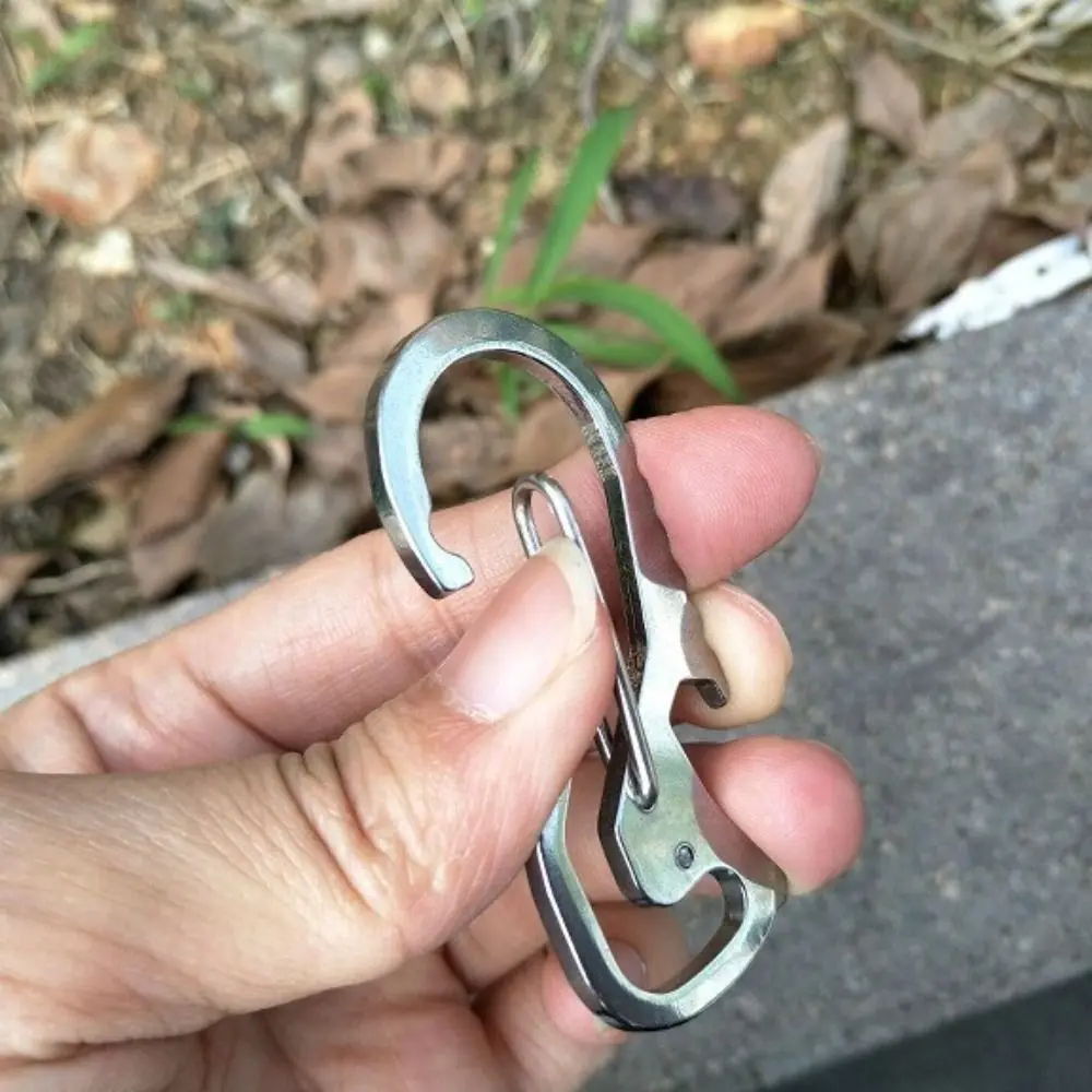 

Bottle Opener Multifunctional Carabiner Screwdriver Hex Driver Outdoor Keychain Stainless Steel Keychain Ring