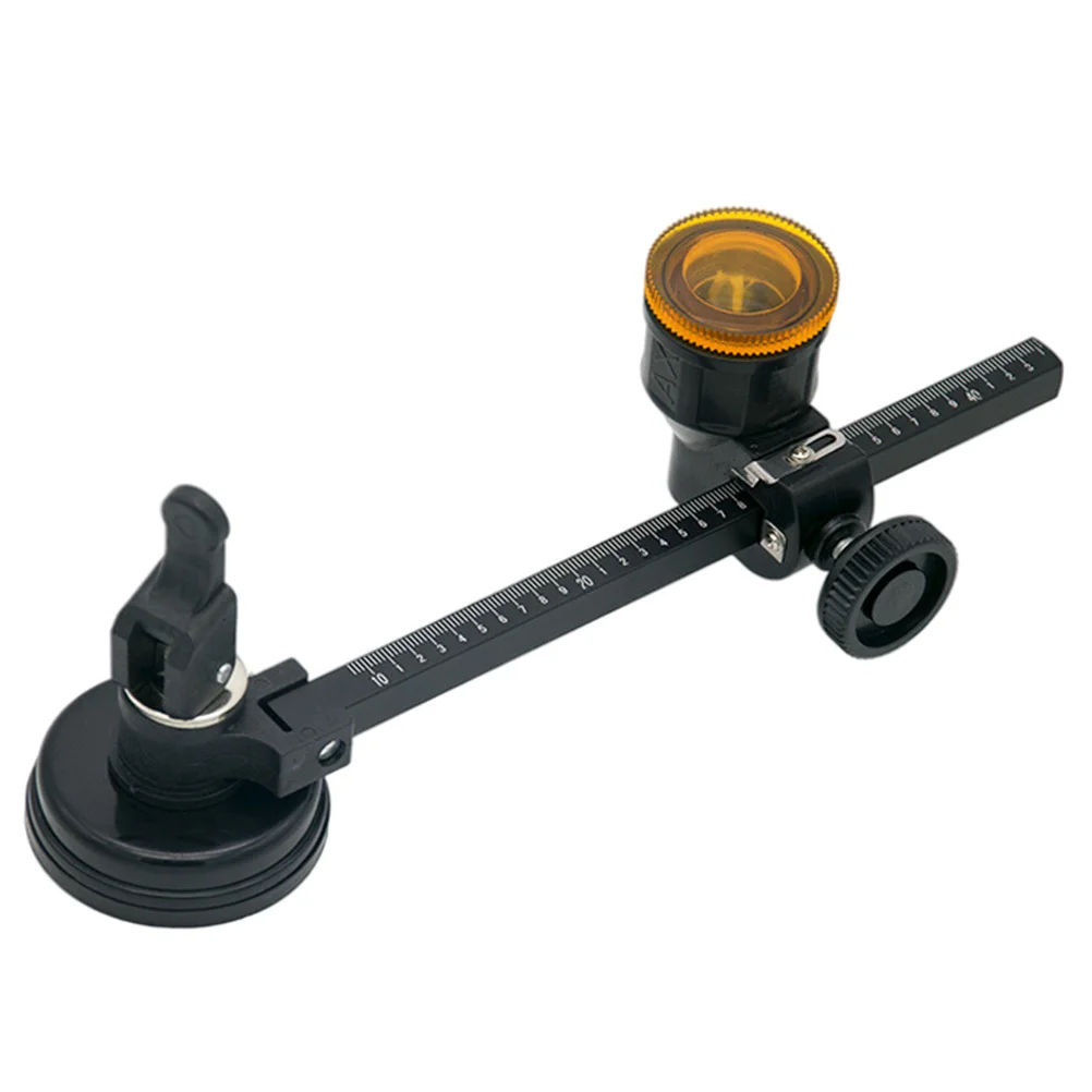 1 قطعة أداة قطع دائرية لثقب الزجاج لغطاء المطبخ وعجلات قابلة للاستبدال من سبائك الألومنيوم الأسود ملحقات قطع متينة