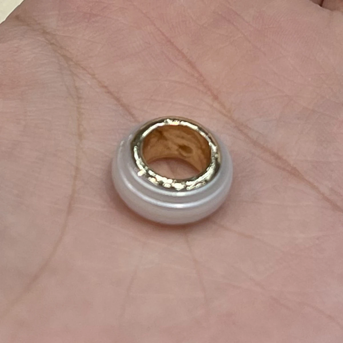 3 Stück natürliche Süßwasserperlen mit großem Loch, isolierte Perlen für die Schmuckherstellung, DIY-Halsketten, Armbänder, Ketten, Ohrringe, Zubehör – Detail 6