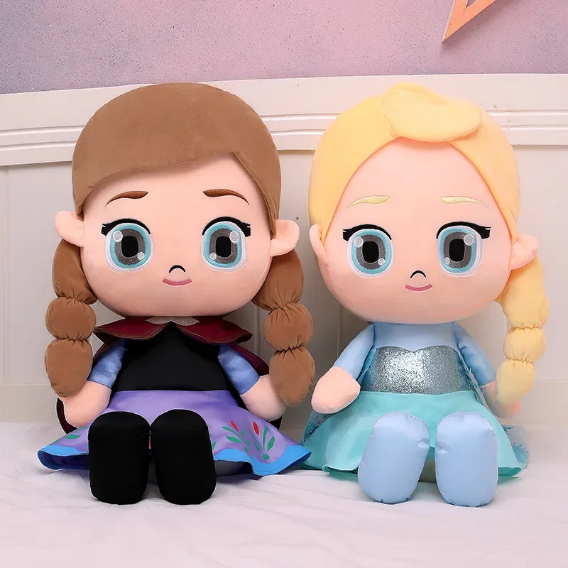 Disney Anime Cartoon Frozen Romance Princess Anna Plush Toy Kawaii Elsa Doll Girl Room Decoration Christmas Party Birthday Gifts view 2