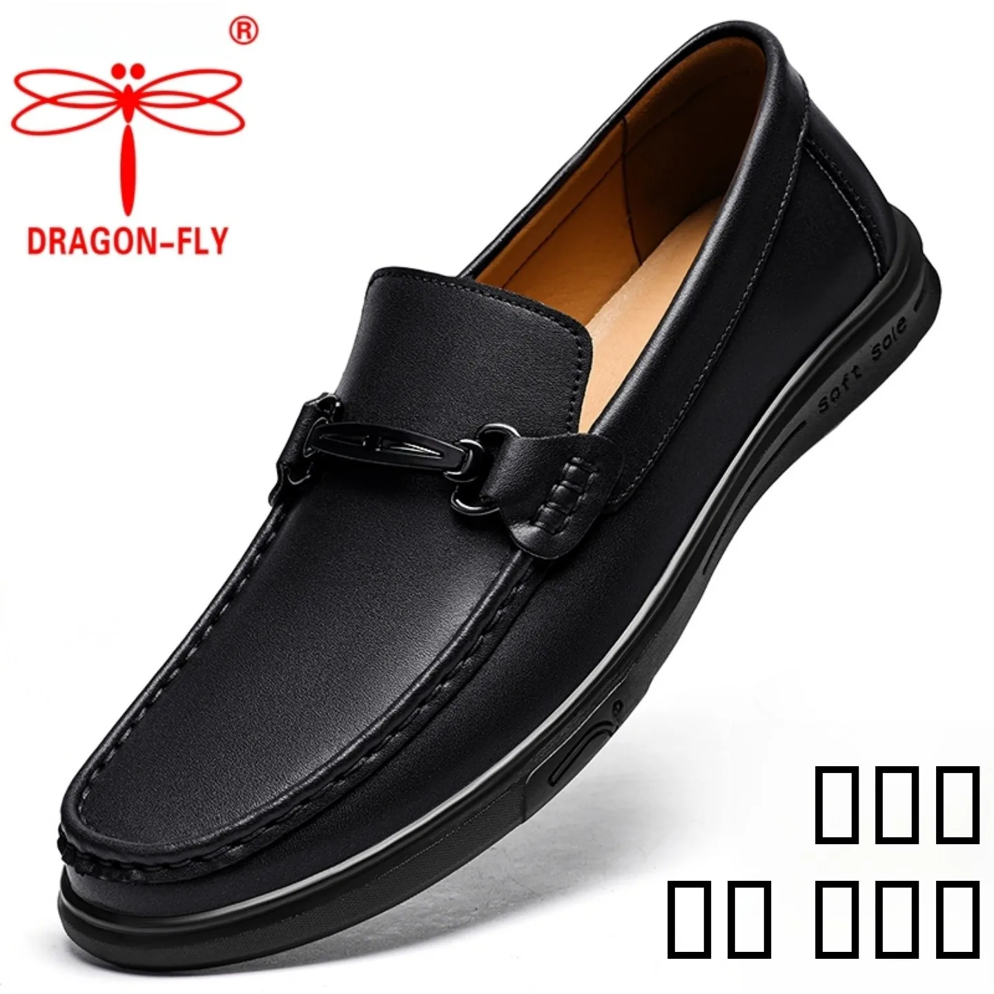 

Dongdong брендовая мужская повседневная мягкая кожаная обувь без шнуровки большого размера, удобный осенний сезон, новый Sle с круглым носком на плоской подошве