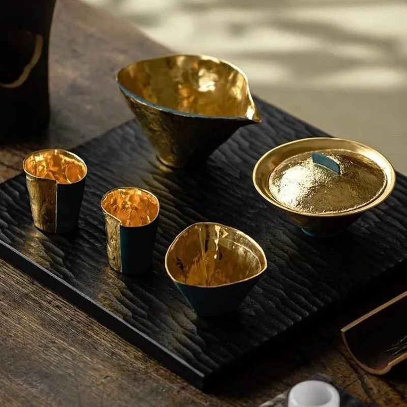 

Wabi Sanfeng Kung Fu tea set, cover bowl, fair teacup, household light luxury tea brewer, high-end gift giving