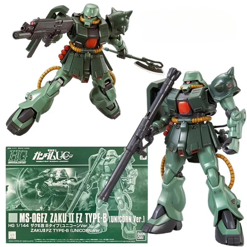 

Original Bandai PB HG 1/144 Zaku II FZ TypeB Unicorn Ver Anime Original Action Figure Assemble Gundam Model Toy Gift Collection