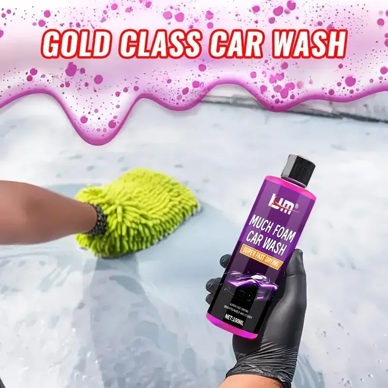 KJM 100ML Foam Car Wash Concentrate - Bucket Wash System Compatible Foam Cannon & Foam Gun Compatible Car Wash Soap