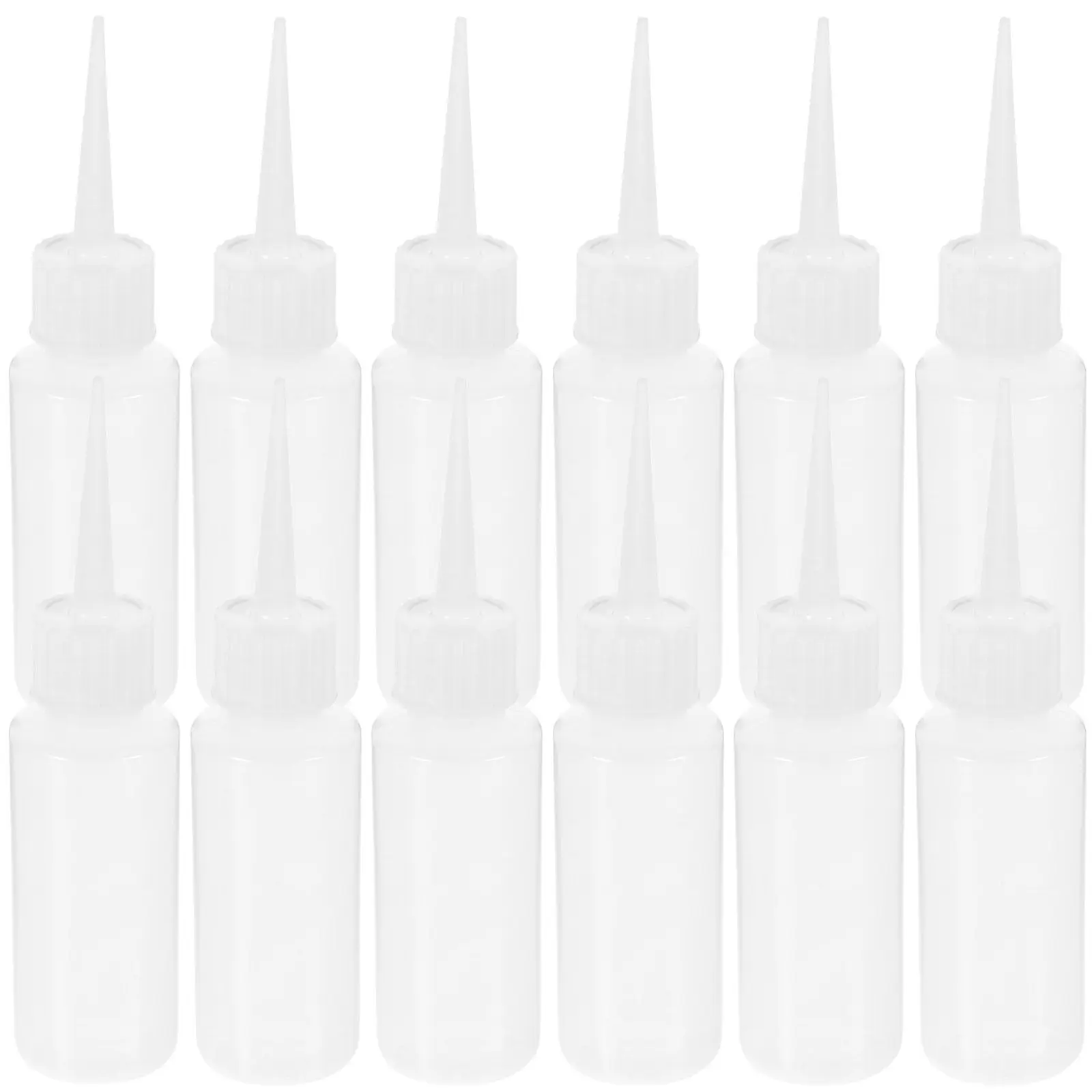 20Pcs 50Ml Empty Squeeze Bottles Plastic Glue Applicator Bottles for Precision Craft Painting Construction Refillable Liquid