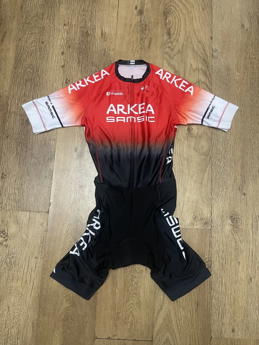 

LASER CUT Skinsuit 2021 ARKEA SAMSIC TEAM Bodysuit SHORT Cycling Jersey Bike Bicycle Clothing Maillot Ropa Ciclismo