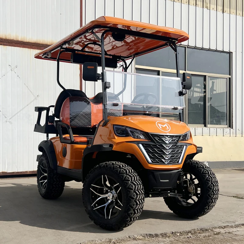 Street Legal Electric Lithium Battery Golf Cart 2 4 6 8 Seater 4000/5000W Sightseeing Scooter 4 Wheel Solar Electric Golf Cart