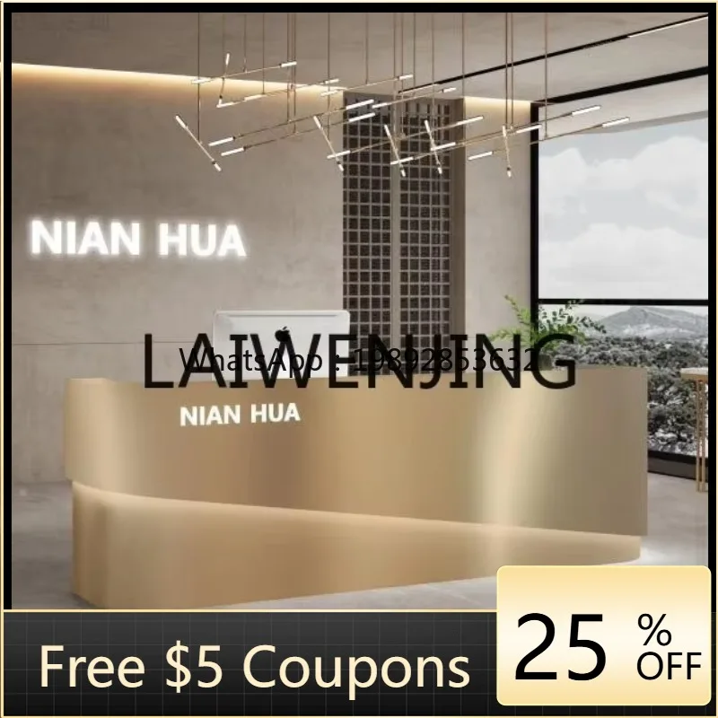 

7BGZCompany Paint Beauty Salon Cashier Bar Hotel Hotel Reception Commercial Front Desk Customization