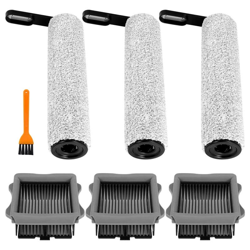 Filtre HEPA de rechange et rouleau brosse pour aspirateur à sec, support sans fil adapté à Tineco Floor ONE S5