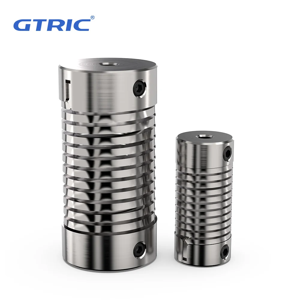 GTRIC Spring Coupling D26L38 Encoder Screw Stepper Servo Motor High Torque Flexible Thread Aluminum Alloy Elastic Coupling