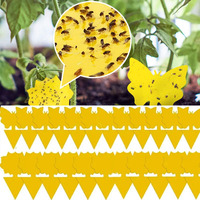 Yellow Double-sided Insect Catcher Fly Sticky Traps Board Flycatcher Sticker Plate Trap for Mosquitoes Garden Plant Protection