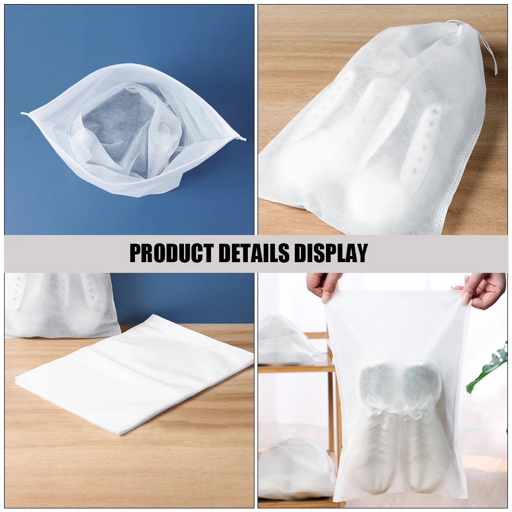 

10Pcs Shoe Bags Drawstring Travel Shoe Organizer Bags Portable Storage Dust Dustproof Shoes Shoes Bag for Travel