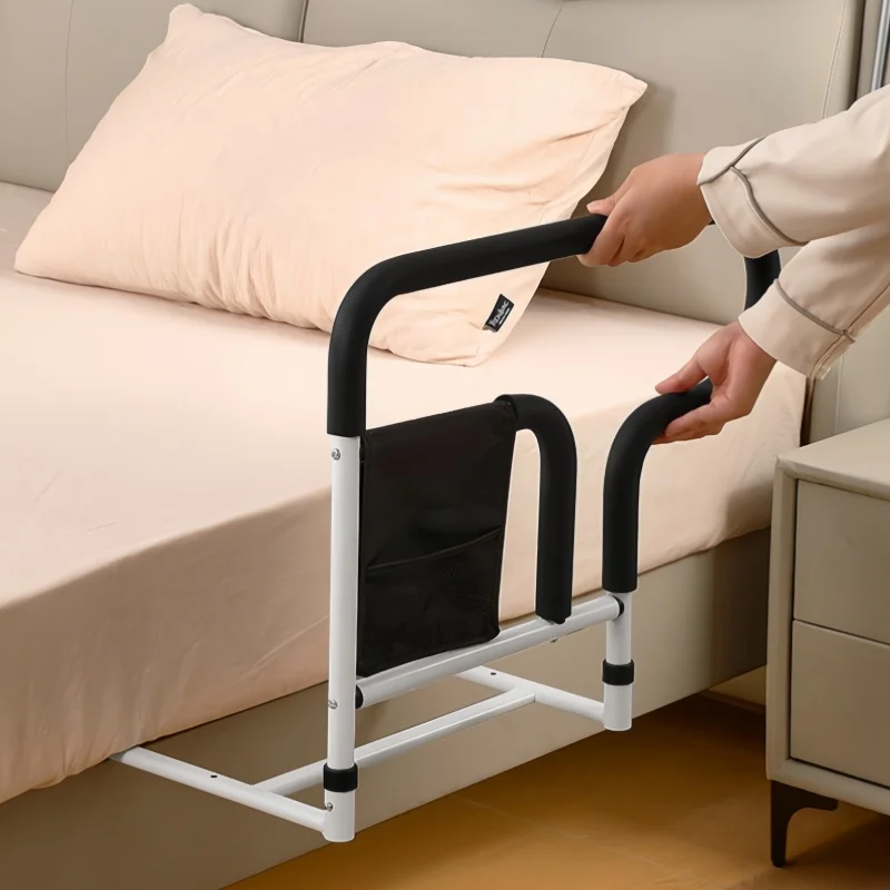 Pregnant Women Bedside Handrai Aid Stainless Steel Help Safety Guard Bed Wake Up Safety Assist Frame Elderly Bedside Armrests