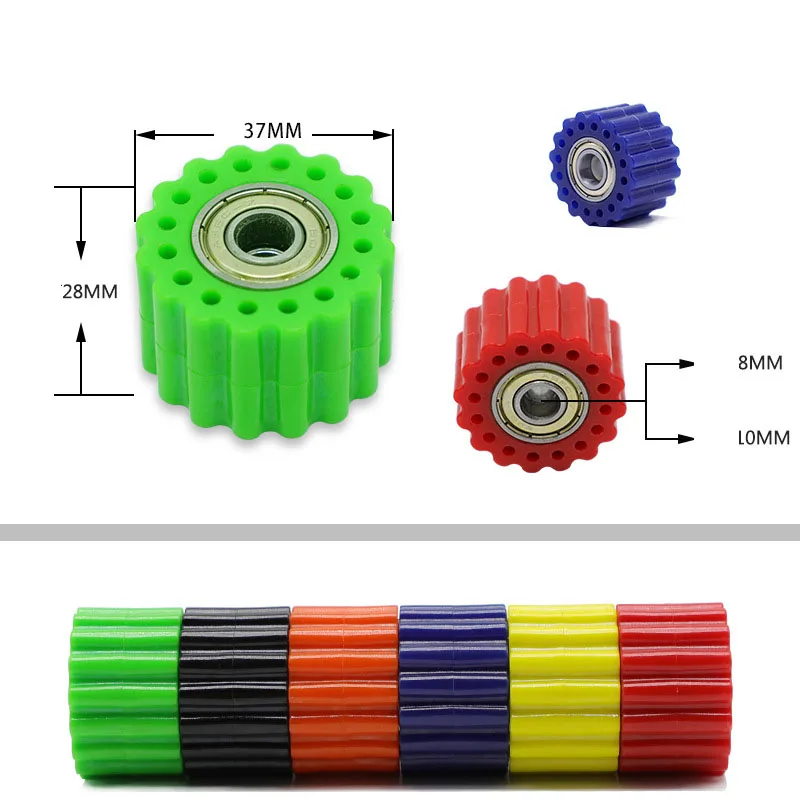 8mm 10mm Chain Roller Tensioner Pulley Wheel Guide For CR CRF RMZ-WR YZ-Pit Bike