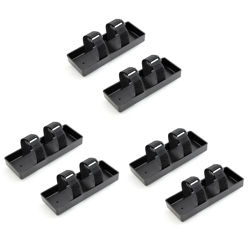 6 Set RC Plastic Battery Tray Case Battery Box Bracket For 1/8 1/10 Axial SCX10 Traxxas TRX4 D90 RC Crawler Car Parts