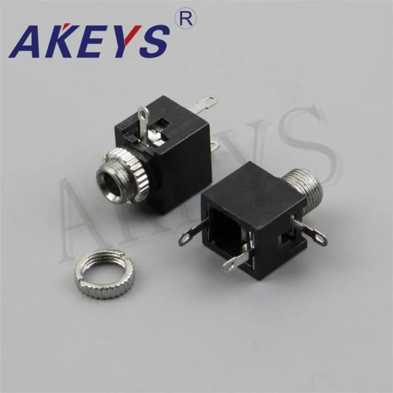 10PCS PJ-301M 3.5 earphone jack 3pin insert pin without fixed pin diameter 3.5MM for micro usb electric jack