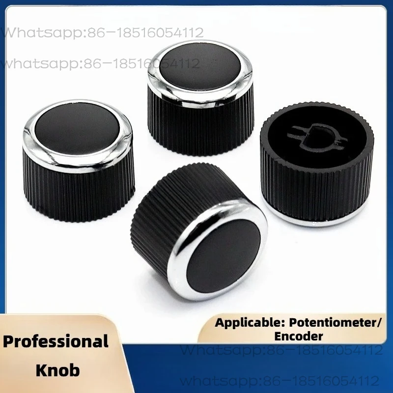 2Pcs  22 × 15MM Car Audio Car Navigation Knob Cover DVD/CD Volume Replacement Knob Cap for 2015  ix35