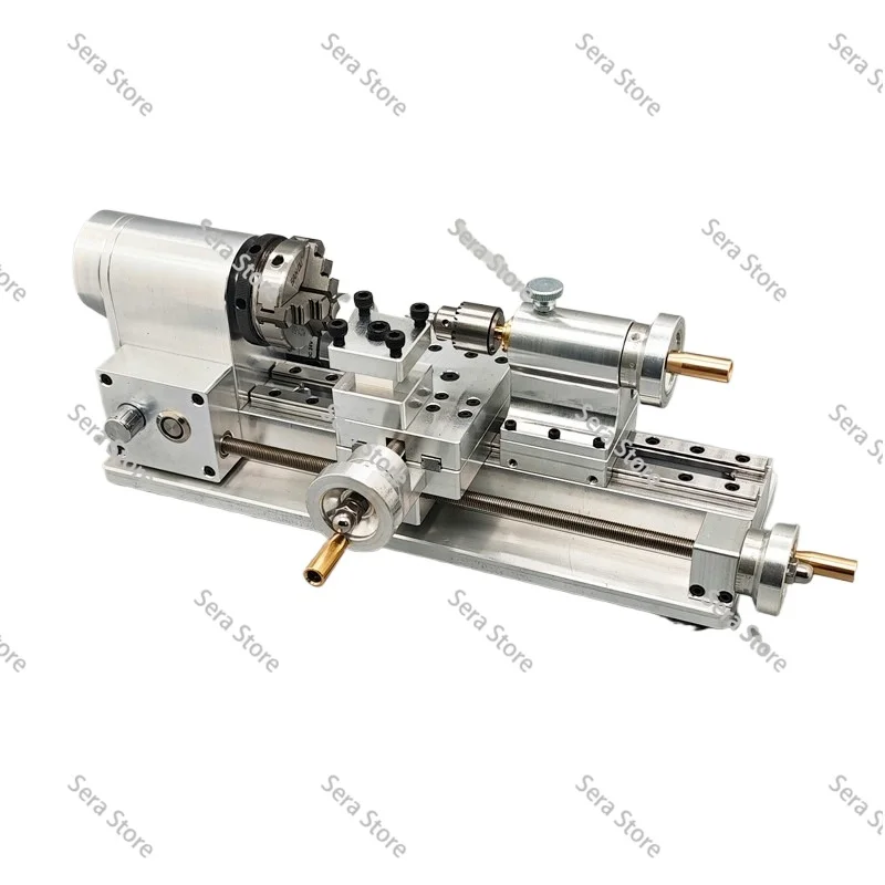 Mini Lathe Multifunctional Household Woodworking Homemade Small Lathe Portable Desktop Micro-Lathe 110V-220V 100-2500r/min